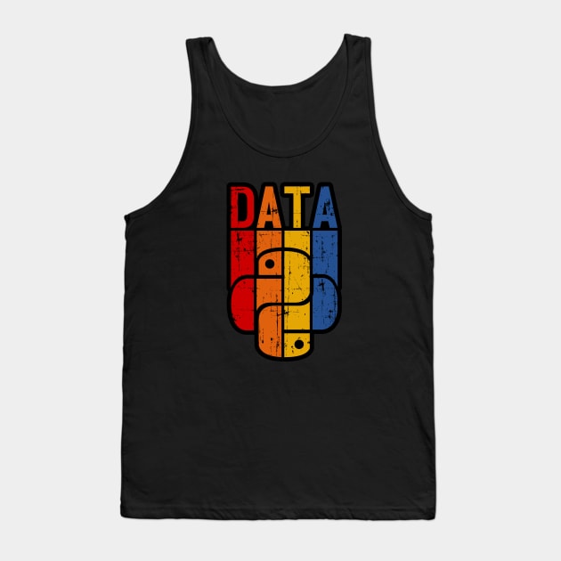 Data & Python Tank Top by Peachy T-Shirts